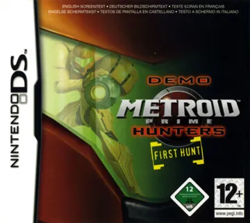 Metroid Prime - Hunters - First Hunt (Europe) (En,Fr,De,Es,It) (Demo) box cover front